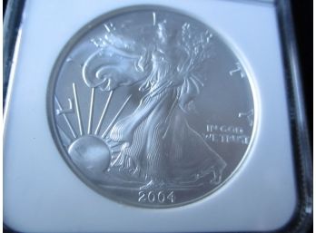 2004 U.S. Silver Eagle, 1 Troy Ounce, MS 69