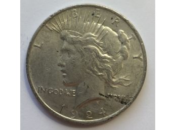 1924 Peace Dollar