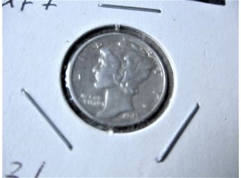 1943 P U.S. Mercury Silver Dime