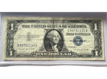 Blue Seal 1 Dollar Silver Certificate (Series 1957 A)