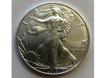 2020 1 Oz American Eagle Silver Dollar (Beautiful Coin)