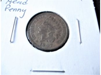 1907 U.S. Indian Head Penny