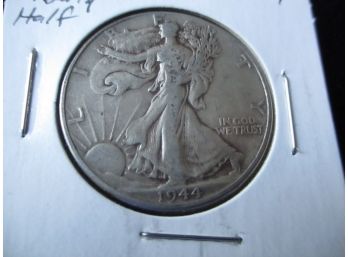 1944 P U.S. Walking Liberty Silver Half Dollar