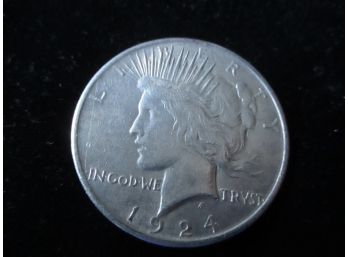 1924 P U.S. Silver Peace Dollar