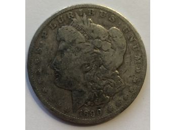 1890 O Morgan Silver Dollar