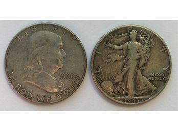 1943 Walking Liberty Half Dollar, 1961 D Walking Liberty Half Dollar