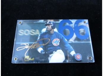 Sammy Sosa Commemorative Large Baseball Card, 9-25-98