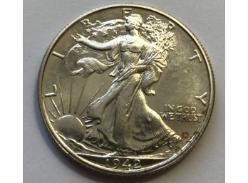 1942 Walking Liberty Half Dollar