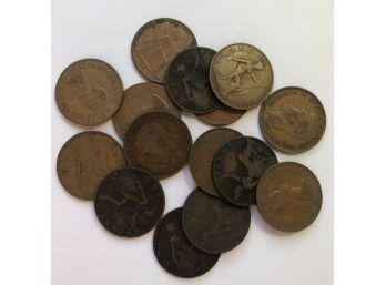 15 Great Britain Pennies