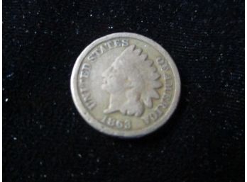 1863 U.S.  Indian Head Penny