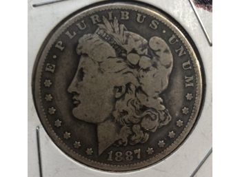 1887 O Morgan Silver Dollar