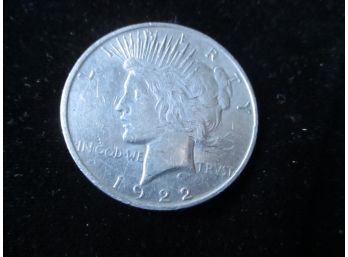 1922 P U.S. Silver Peace Dollar