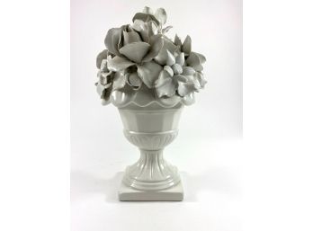 Italian Porcelain Floral Centerpiece