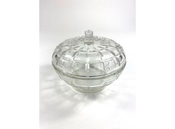 Borgonova Glass Italian Trinket Jar