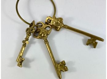 Brass Key Decor Piece