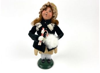 Byers' Choice Caroler 'Victorian Family' Girl With Candy Canes - Retired