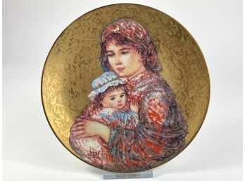 Edna Hibel 'Molly And Annie' Vintage Limited Edition Collector's Plate