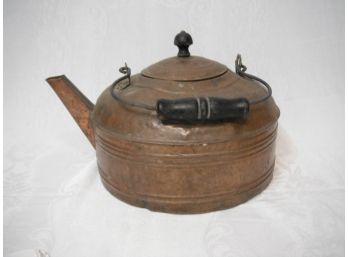 Vintage Revere Copper Kettle With Wood Handle