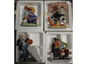 Set Of Four Norman Rockwell Figurines - Lot #3