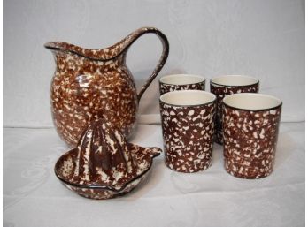 Vintage Stangl Six Piece Lot With Pitcher