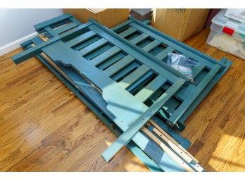 Teal Tone Wooden Bed Frames- Bunk Bed