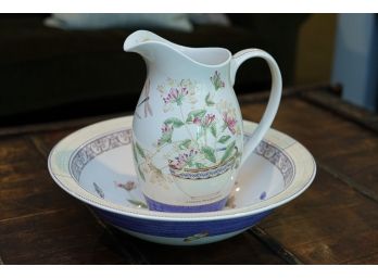 Wedgwood Sarah's Garden Halo Jug & Basin