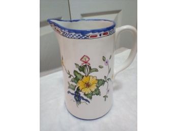 Tiffany Pitcher Hand Painted In Portugal