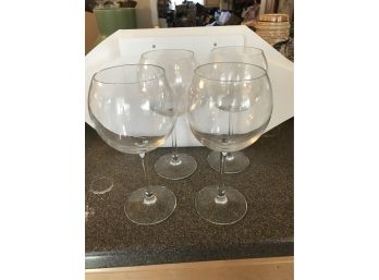 Four Crystal Wine Glases