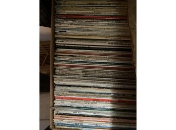 Vinyl - Blue Milk Crate And Large Box Over 100 LPs
