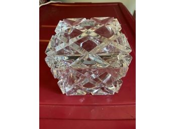 Mikados Heavy Cut Glass Cube - Nice Gift