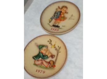 Pair Of Hummel Plates - 1979 And 1980