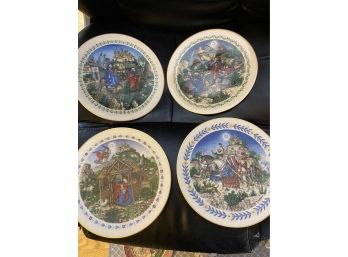 Set Of Four Collectible Plates