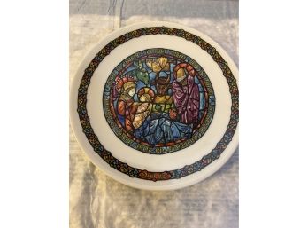 Limoges Religious Collectors Plate - Dans La Creche