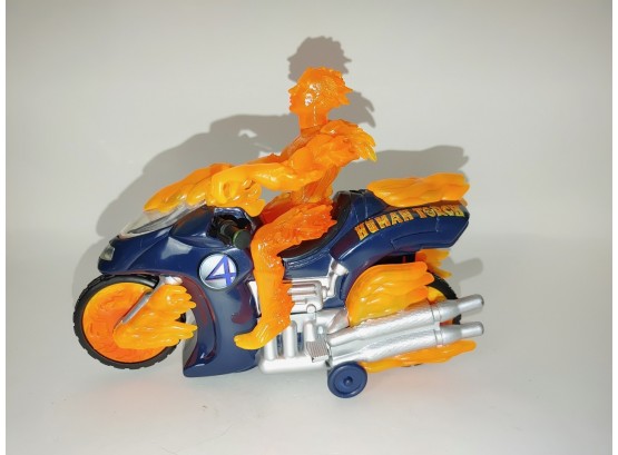 Marvel Fantastic Four Human Torch Figure & Cycle, 2005