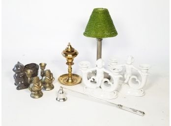 A Decorative Assortment - Sterling, Ceramics, And More
