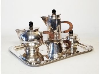 A Fabulous Art Deco Tea Service And Tray