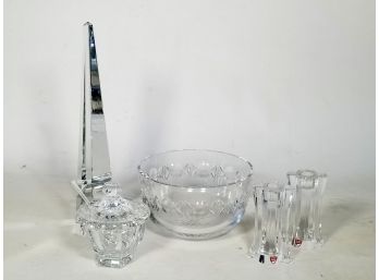 A Fine Crystal Grouping - Orrefors, Tiffany, And Baccarat