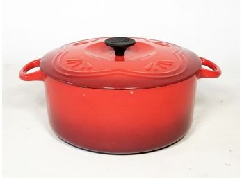 An Enameled Cast Iron Dutch Oven By Chantal