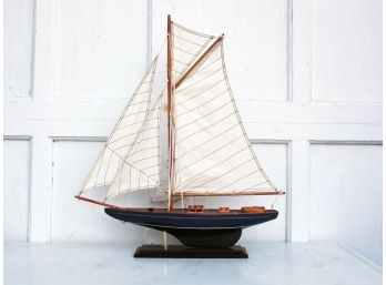 A Model Wood Sailboat
