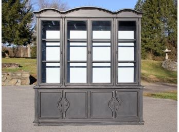 A Painted Hardwood China Cabinet