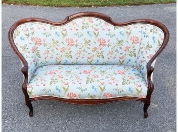 A 19th Century Settee - Newly Upholstered!