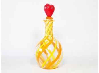 An Art Glass Decanter By Kosta Boda