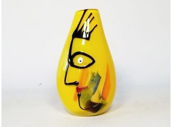 A Signed, Limited Edition Art Glass Vase By Carlos Pebaque