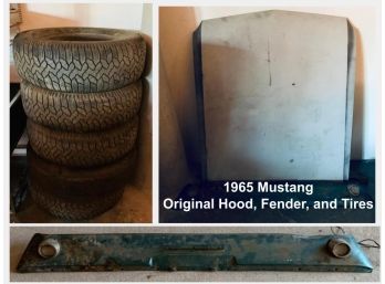 1965 Mustang Original Hood, Fender, And Tires