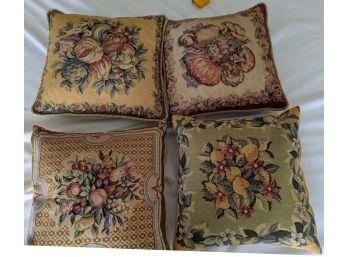 Four Fruit And Vegetable Upholstery Pillows