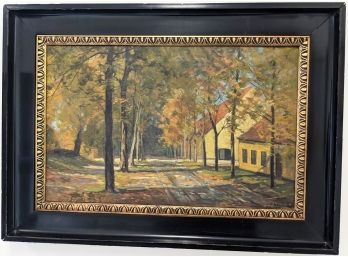 Original Oil Painting By Danish Artist Carl Wennemoes From 1928