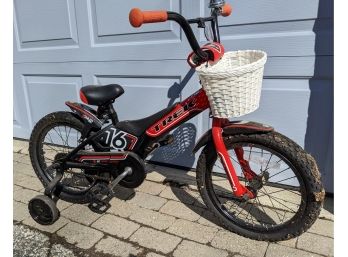 Kid's Trek Bike With Training Wheels Comes With Helmet!