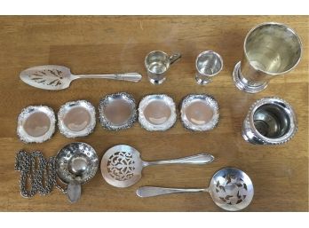 Silver Plate Cups Bar Ware And Serving Utensils