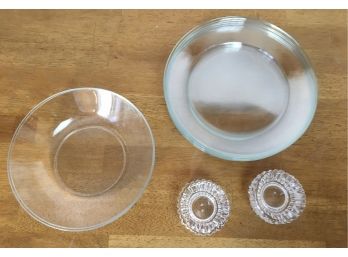 Acoroc Glass Plates, Bowls And Salt Pinch Bowls