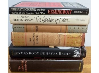 Ernest Hemingway Compendium - 6 Books Total At Least One First Edition